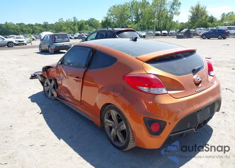 2015 Hyundai Veloster Turbo from USA, damaged, VIN KMHTC6AE7FU228107
